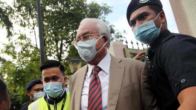 Najib Razak: Malaysian ex-PM gets 12-year jail term in 1MDB corruption trial