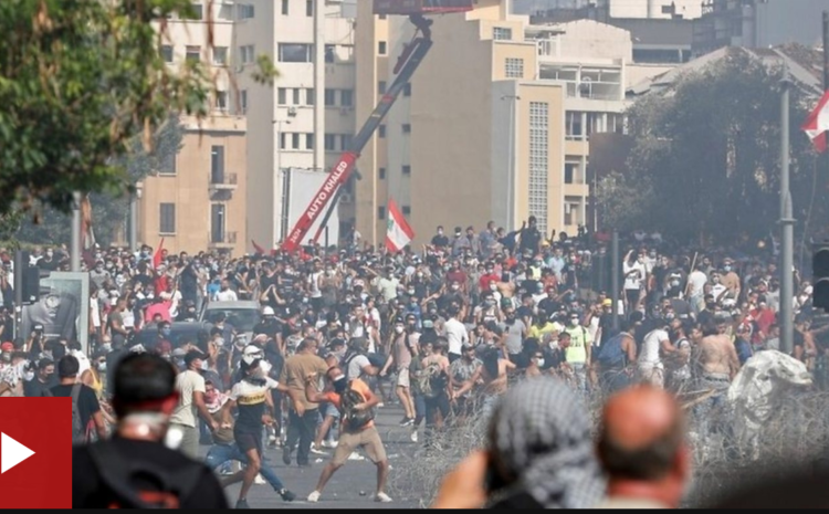 Beirut explosion: Angry protesters enter foreign ministry