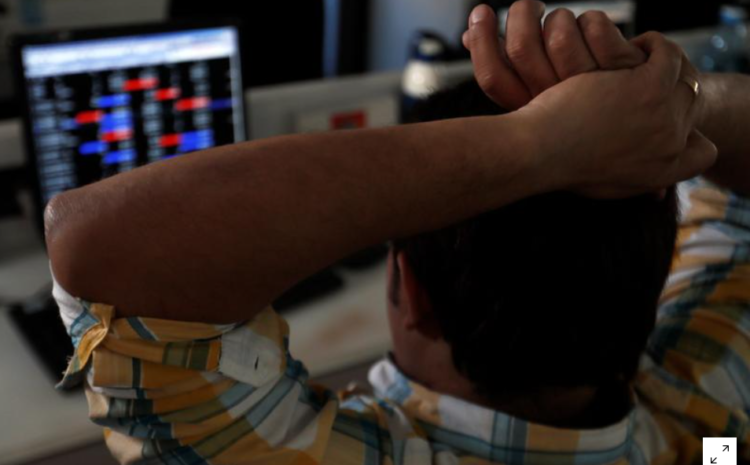  Sensex, Nifty fall from record highs as banks drag