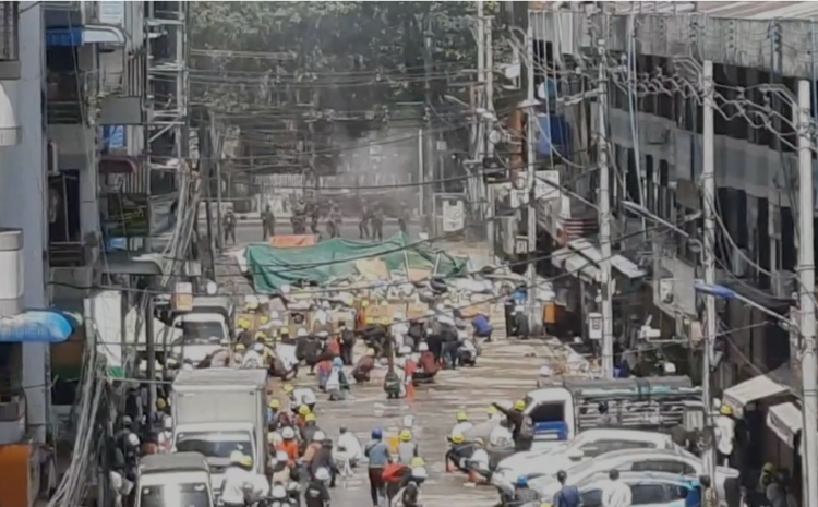  Myanmar police break up protests again after bloodiest day since coup