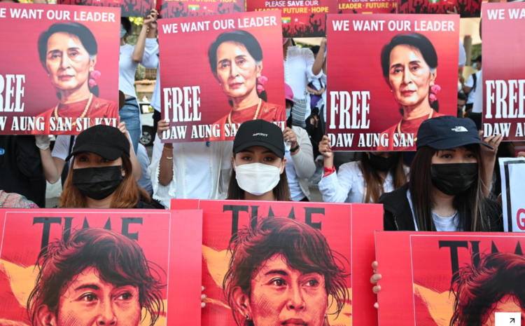  Suu Kyi faces new charge under Myanmar’s secrets act; wireless internet suspended