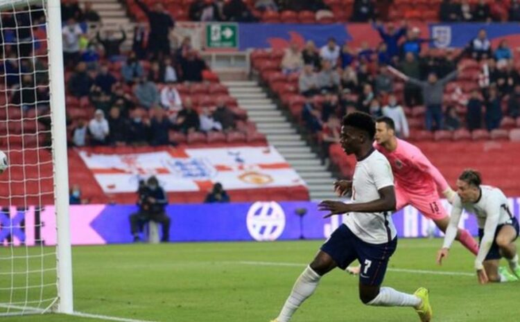  Saka secures England victory with first international goal, WED 02 JUN 2021 INTERNATIONAL FRIENDLIES England 1 Austria 0