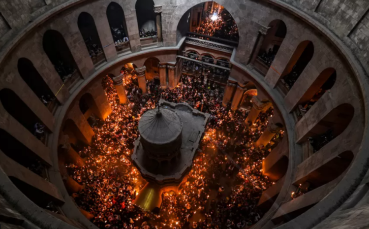 Holy Fire celebrated by Christians in Jerusalem amid Israeli police restrictions