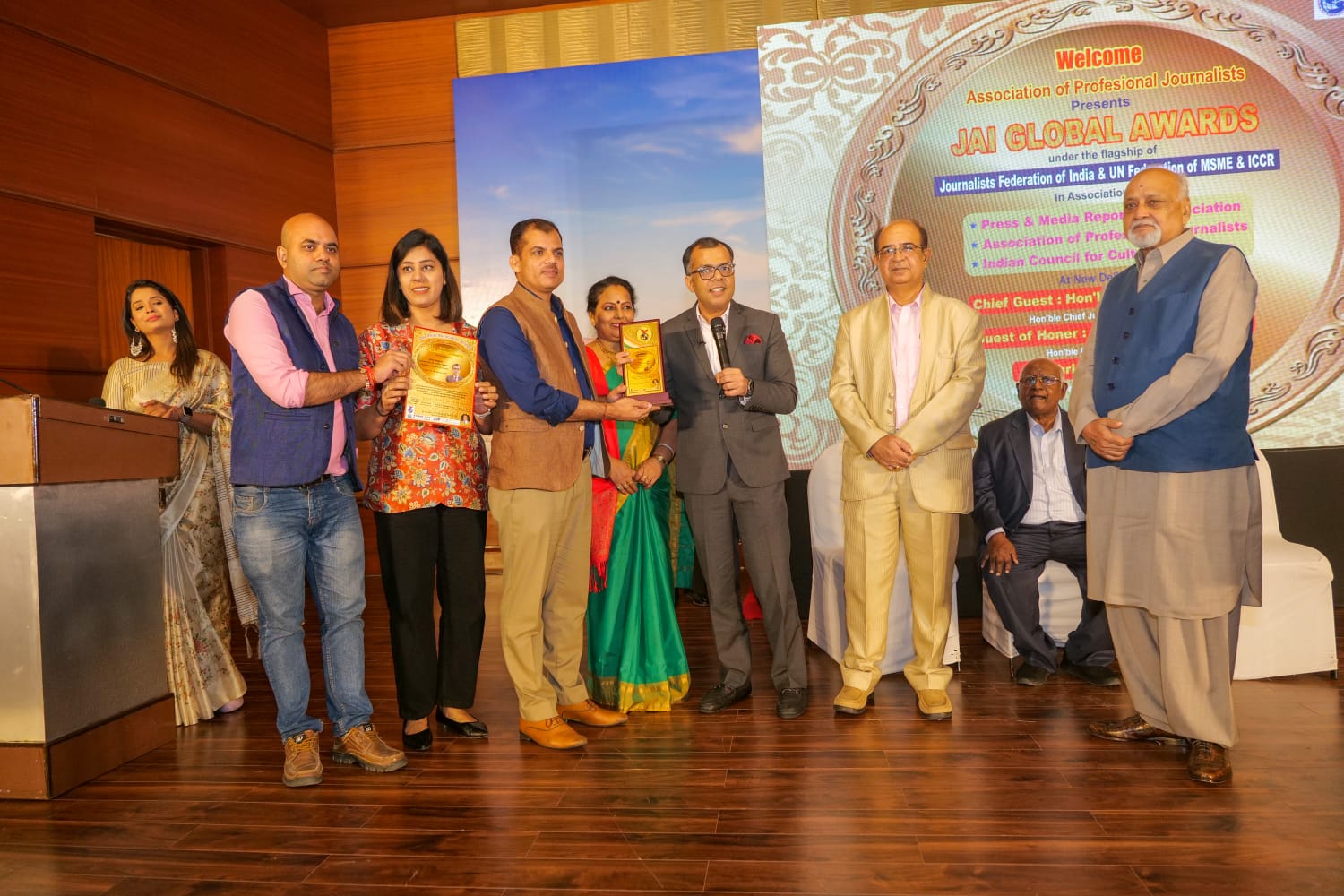 29th JAI GLOBAL AWARDS by Journalist Association of India under the flagship of Journalists Federation of India: Dr. H K Sethi