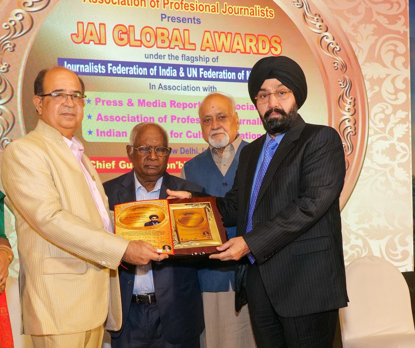 29th JAI GLOBAL AWARDS by Journalist Association of India under the flagship of Journalists Federation of India: Dr. H K Sethi