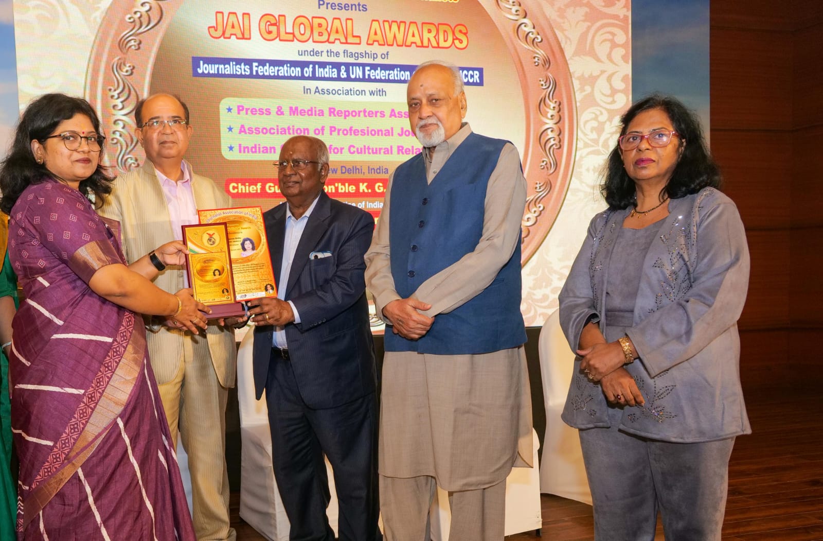 29th JAI GLOBAL AWARDS by Journalist Association of India under the flagship of Journalists Federation of India: Dr. H K Sethi